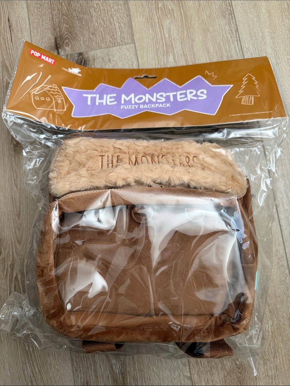 The Monsters Fuzzy Backpack Plush Bag